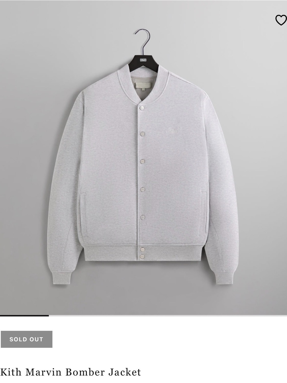 Kith Marvin Bomber Jacket